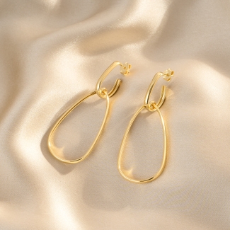Absolute CrushGold - Plated Silver Earrings