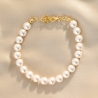 Glamour Mood Pearl Gold - Plated Silver Bracelet
