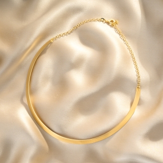 Oh Yes! This Is Mine Gold - Plated Silver Necklace