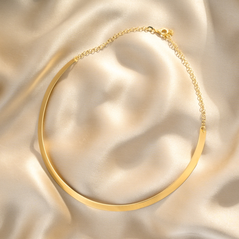 Oh Yes! This Is Mine Gold - Plated Silver Necklace