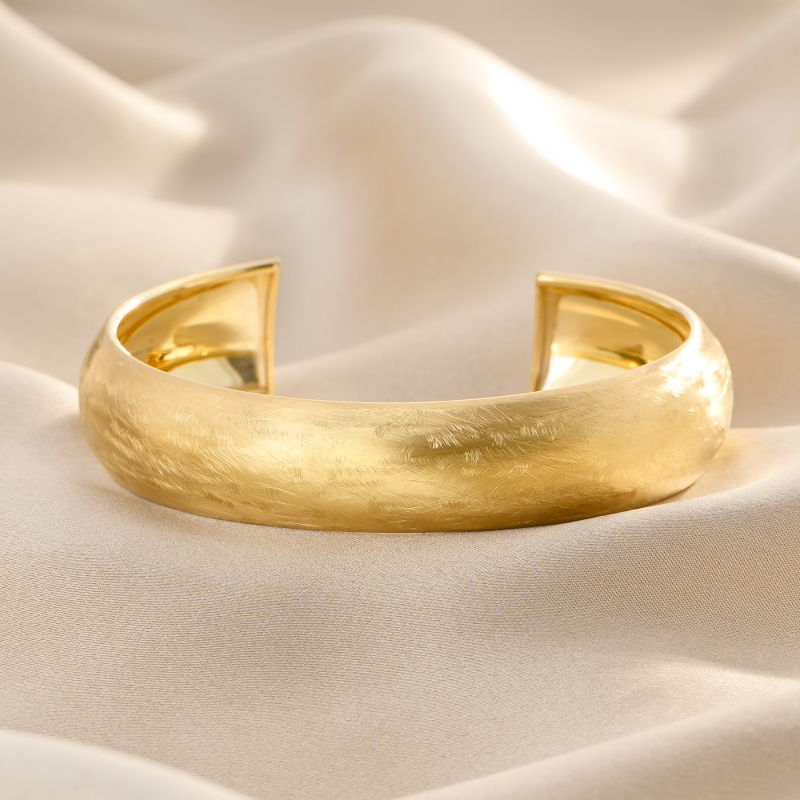 Bratara argint Addicted cuff gold