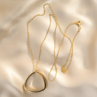In the Mood. For Me. Gold - Plated Silver Necklace