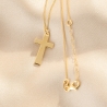 Colier argint Golden Cross