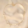 Colier argint Pearl Glow gold
