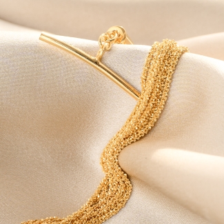 Sparkling Party Gold - Plated Silver Bracelet