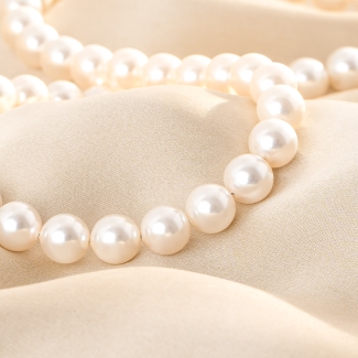 Colier argint Glamour Mood pearl gold