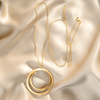 Creole En Vogue Gold - Plated Silver Necklace