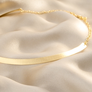 Oh Yes! This Is Mine Gold - Plated Silver Necklace