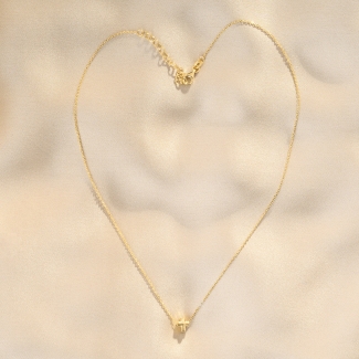 Minimal Cross Gold - Plated Silver Necklace