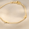 Cross Gold - Plated Silver Bracelet