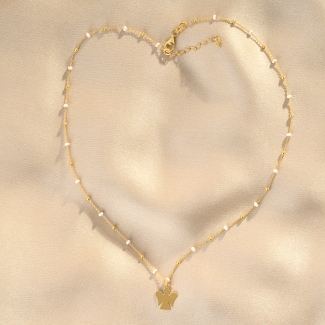 Colier argint Magic Angel gold