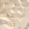Golden Cross Gold - Plated Silver Necklace