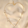 Colier argint Pearl Glow gold