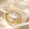 Creole En Vogue Gold - Plated Silver Necklace