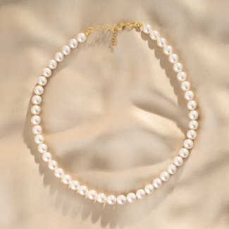 Colier argint Glamour Mood pearl gold