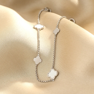 Bratara argint Spring White silver