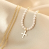 Silver Necklace For My Faith Pearls Gold