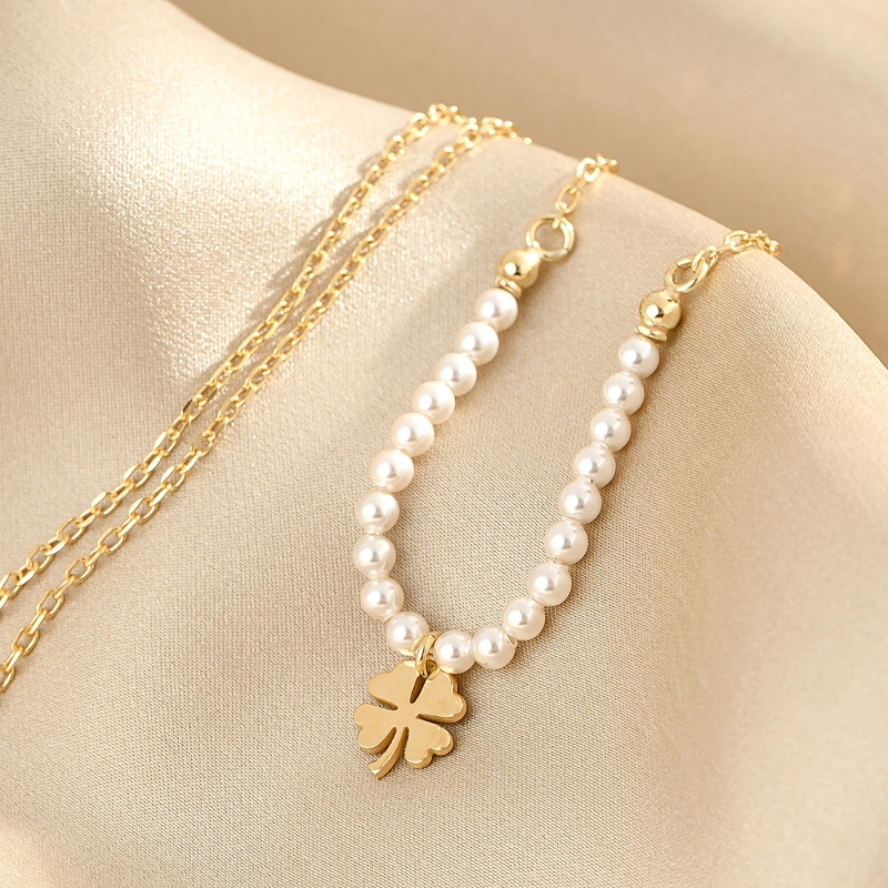 Silver Necklace For My Lucy Days Pearls Gold