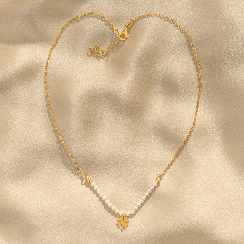 Silver Necklace For My Lucy Days Pearls Gold