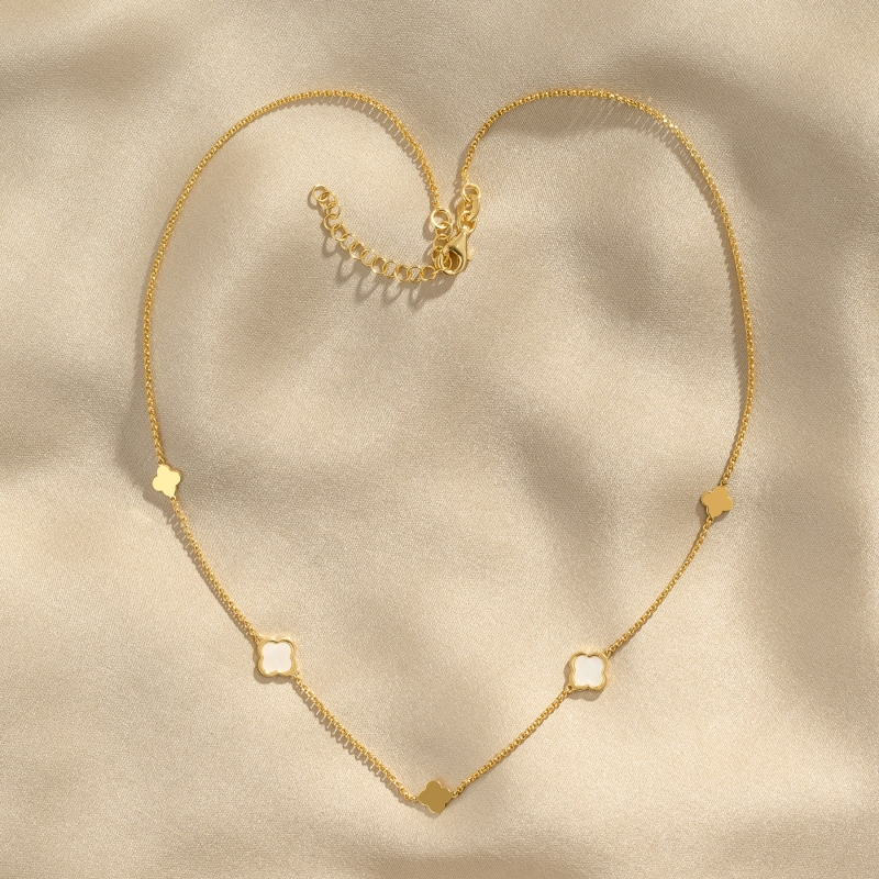 Colier argint Iconic White gold