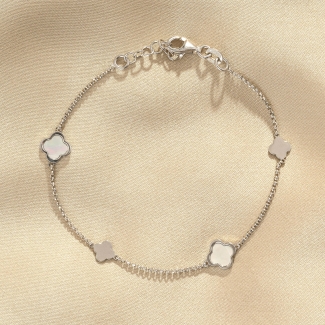 Bratara argint Spring White silver