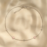 Silver Necklace Spring Pink Silver