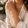 Bratara Argint Pearls After Sunset Gold | Tie-Me-Up