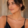 Colier argint Lucky Days pearls gold | Tie-Me-Up