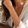 Bratara Argint Pearls After Sunset Gold | Tie-Me-Up