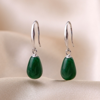 Cercei argint M My Way jad verde