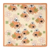Smile for Me Floral Silk Twill Scarf, Orange
