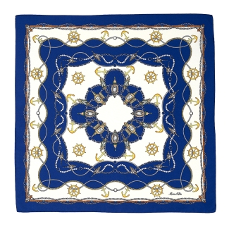 Esarfa matase S twill Maritim Love