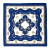 Maritime Love Silk Twill Scarf, Blue