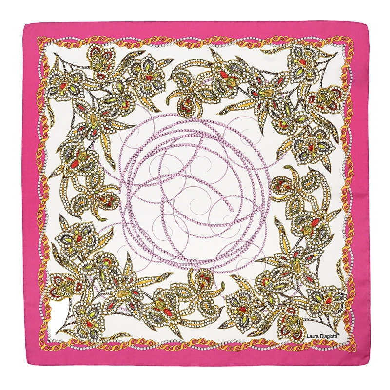 Esarfa matase S twill Just a Touch pink