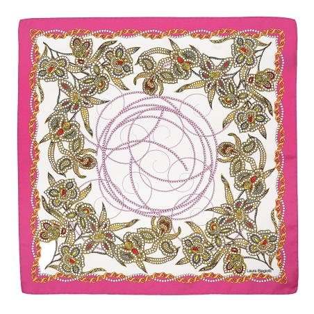 Esarfa matase S twill Just a Touch pink