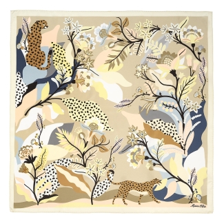 Esarfa matase Wild Dreams beige