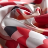 Esarfa matase S twill Lost in Bloom red