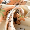 Smile for Me Floral Silk Twill Scarf, Orange