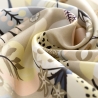 Wild Dreams Animal Print Silk Twill Scarf, Beige