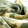 Beautifully Yours Floral Silk Twill Scarf, Olive Green