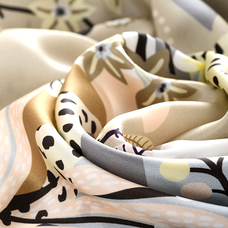 Esarfa matase Wild Dreams beige