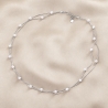Colier argint Delicate 20 Pearls Silver cu perle scoica albe