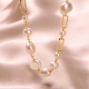 Colier argint Pearls Connection gold PREZENTARE