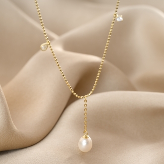 Colier argint Pearl2Love gold