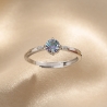 925 Silver Ring Mystic Aura, moissanite