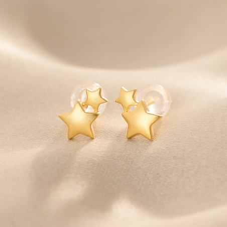 Cercei argint Our Lucky Stars, gold