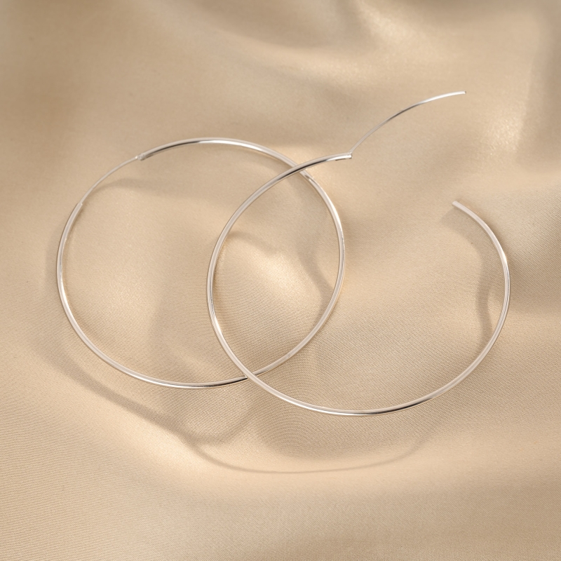 925 Silver Hoop Earrings, Just Creole L
