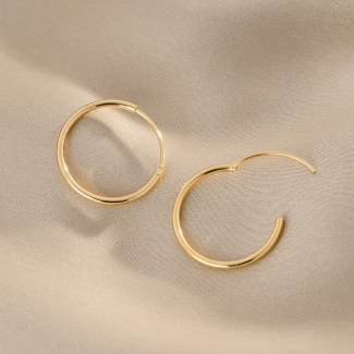 Cercei argint S Just Creole gold