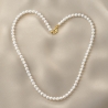 Colier argint Everlasting Love perle de cultura 4-5 mm, gold