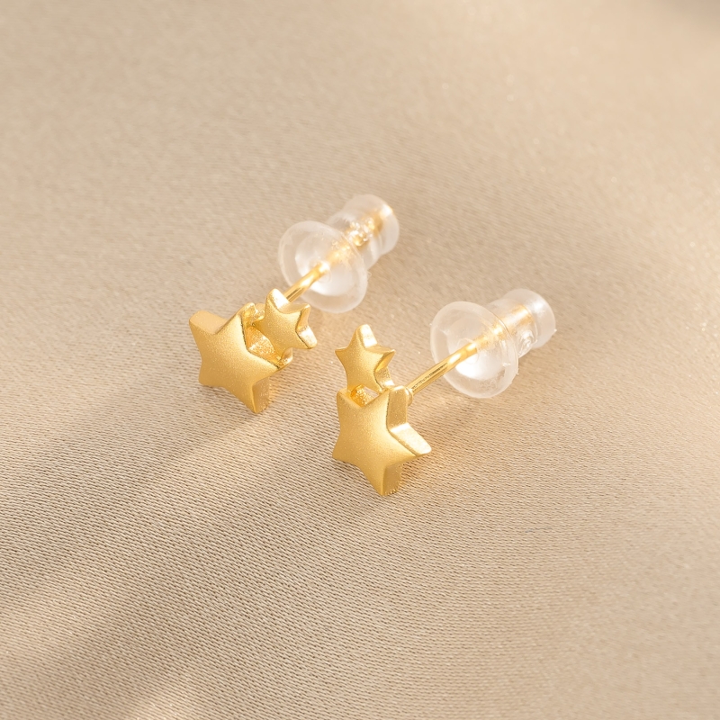 Cercei argint Our Lucky Stars, gold
